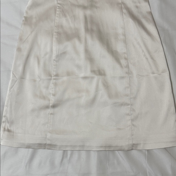 Sunday Best Cream Mini Dress Satin size 4 Aritzia - Picture 3 of 6